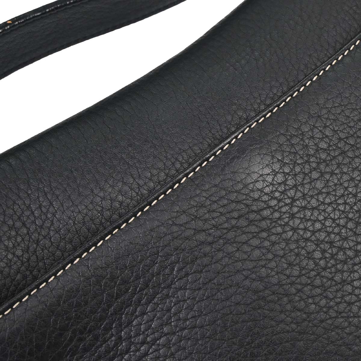 Christian Dior Black Leather Saddle Handbag