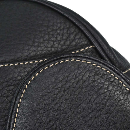 Christian Dior Black Leather Saddle Handbag