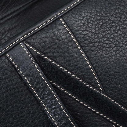 Christian Dior Black Leather Saddle Handbag