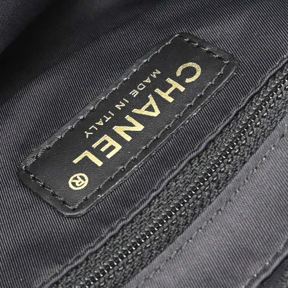 Chanel 2005-2006 Black Jacquard Nylon Travel Line Tote Handbag
