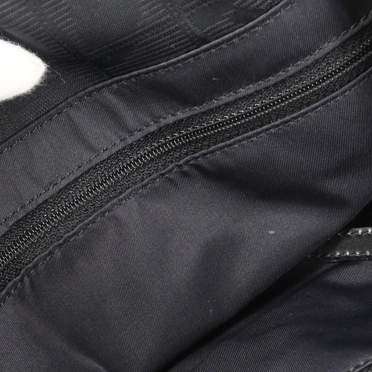 Chanel 2005-2006 Black Jacquard Nylon Travel Line Tote Handbag