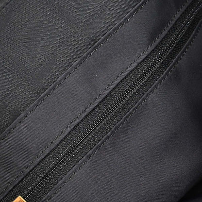 Chanel 2005-2006 Black Jacquard Nylon Travel Line Tote Handbag