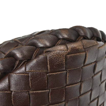 Bottega Veneta Brown Lambskin Intrecciato Hobo Handbag