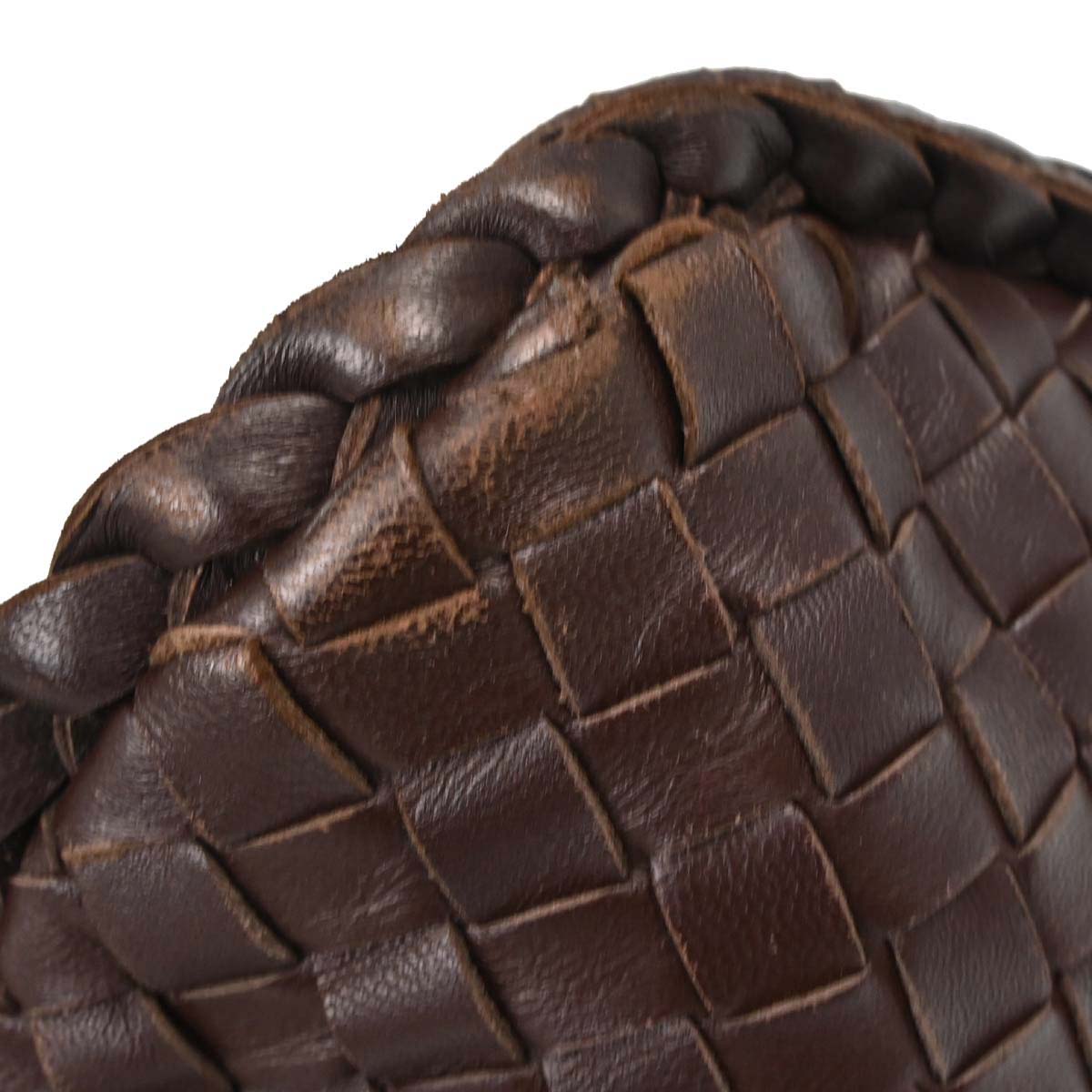 Bottega Veneta Brown Lambskin Intrecciato Hobo Handbag