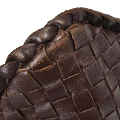 Bottega Veneta Brown Lambskin Intrecciato Hobo Handbag