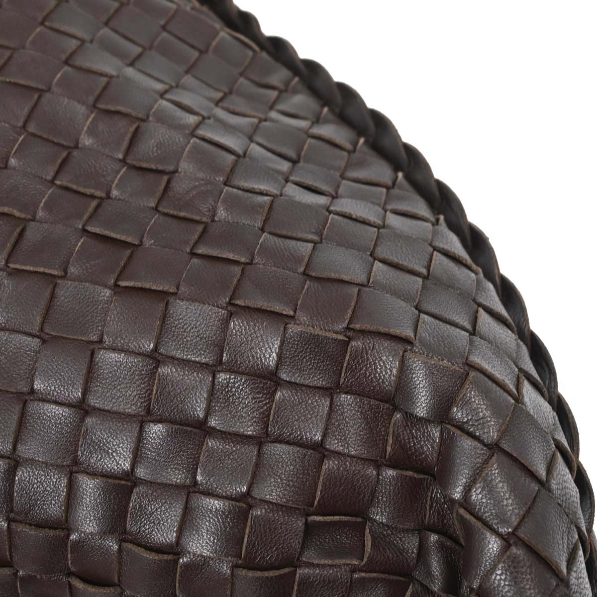 Bottega Veneta Brown Lambskin Intrecciato Hobo Handbag