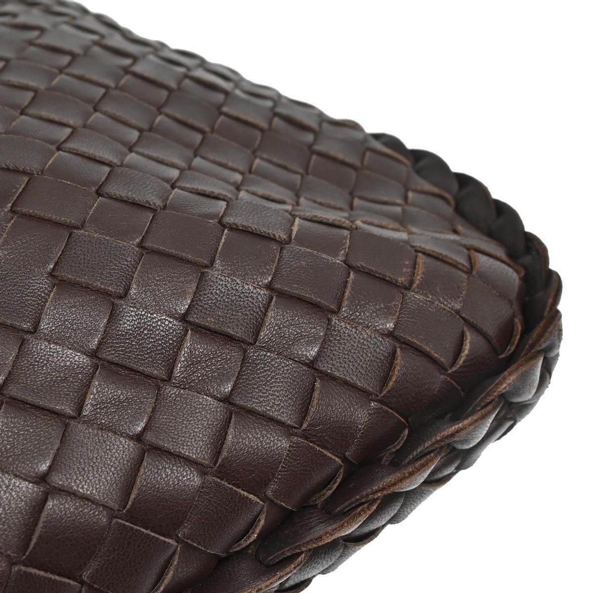 Bottega Veneta Brown Lambskin Intrecciato Hobo Handbag