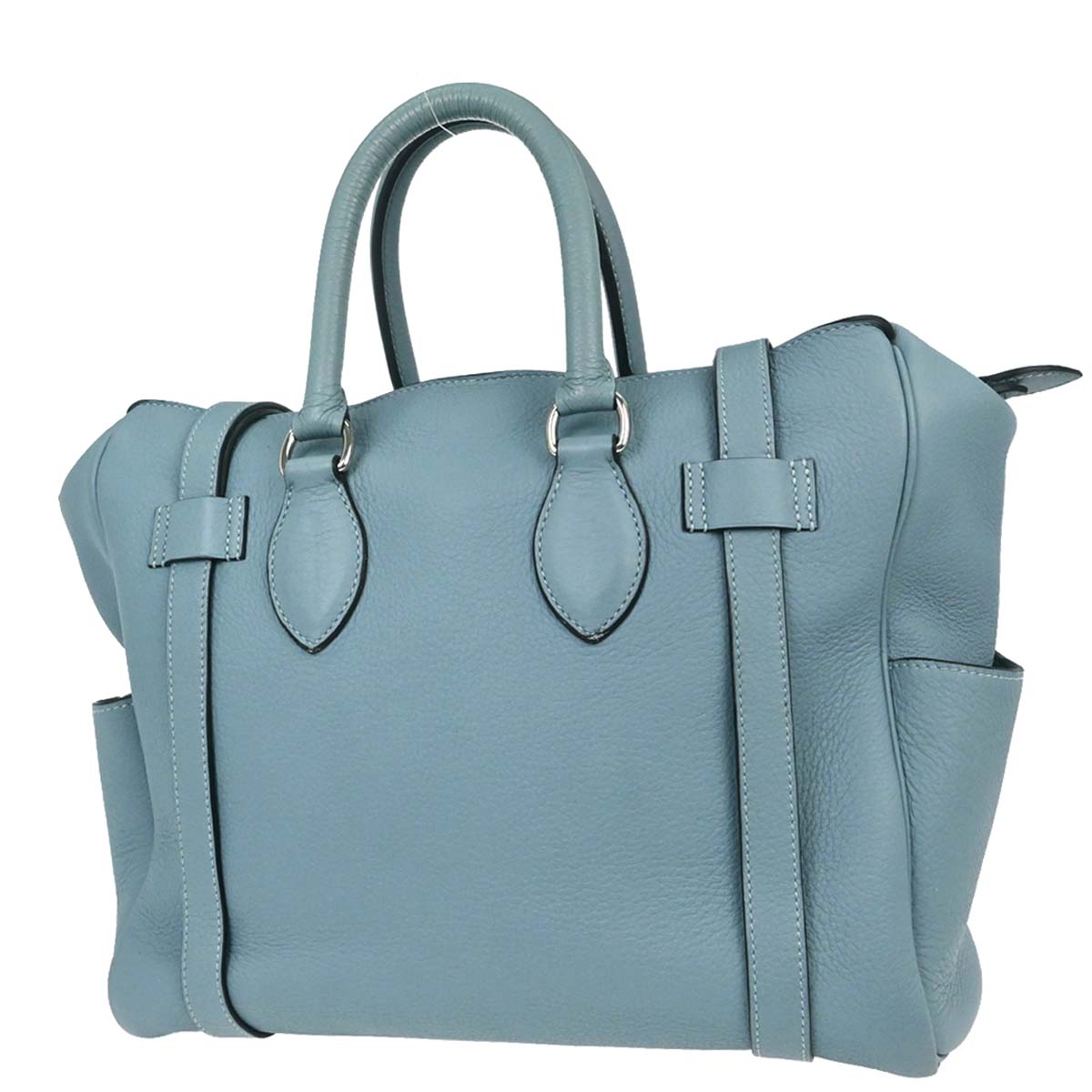 Hermes Ciel Taurillon Clemence Puresangle 31 Handbag