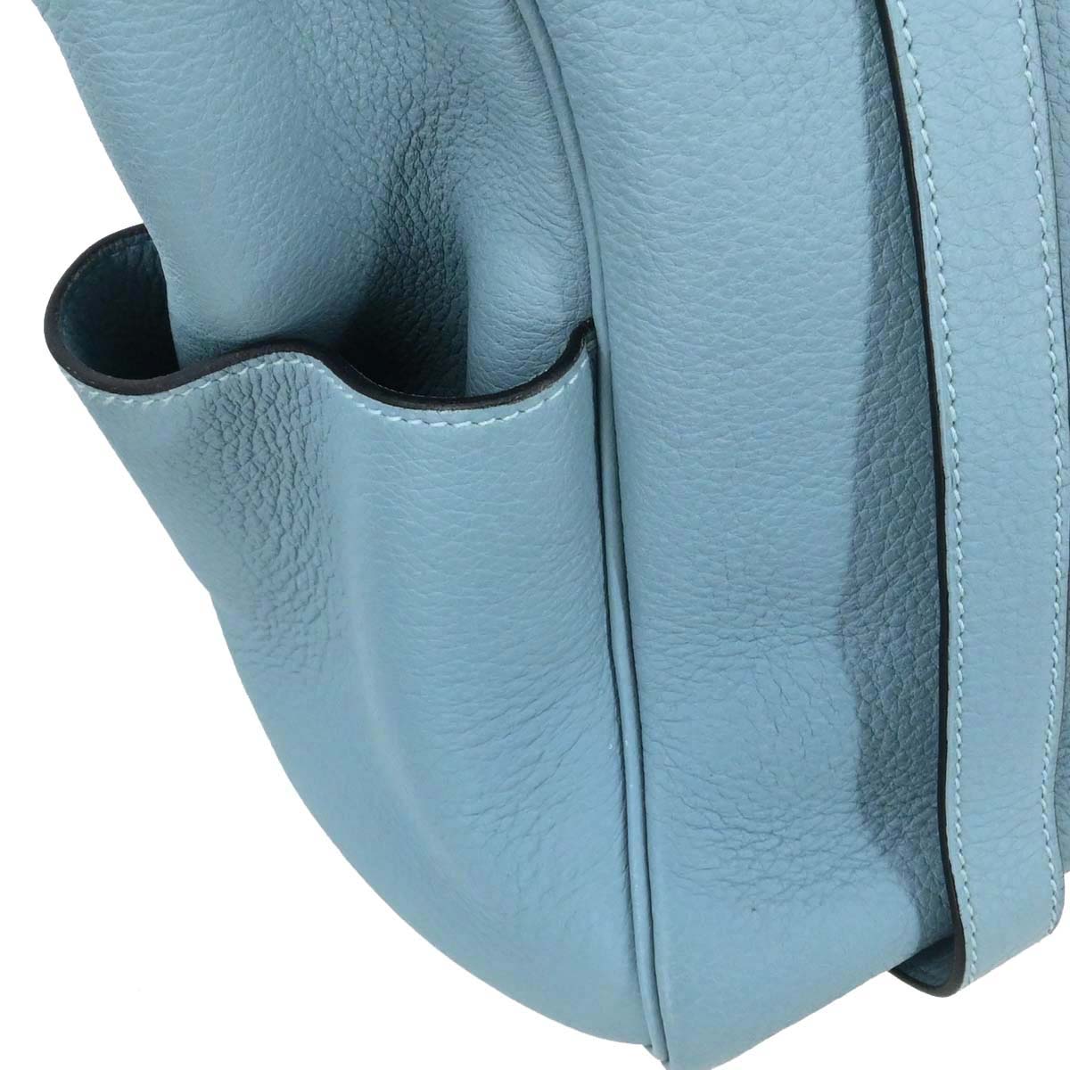 Hermes Ciel Taurillon Clemence Puresangle 31 Handbag