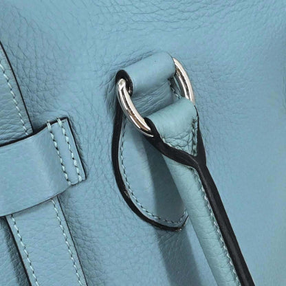 Hermes Ciel Taurillon Clemence Puresangle 31 Handbag