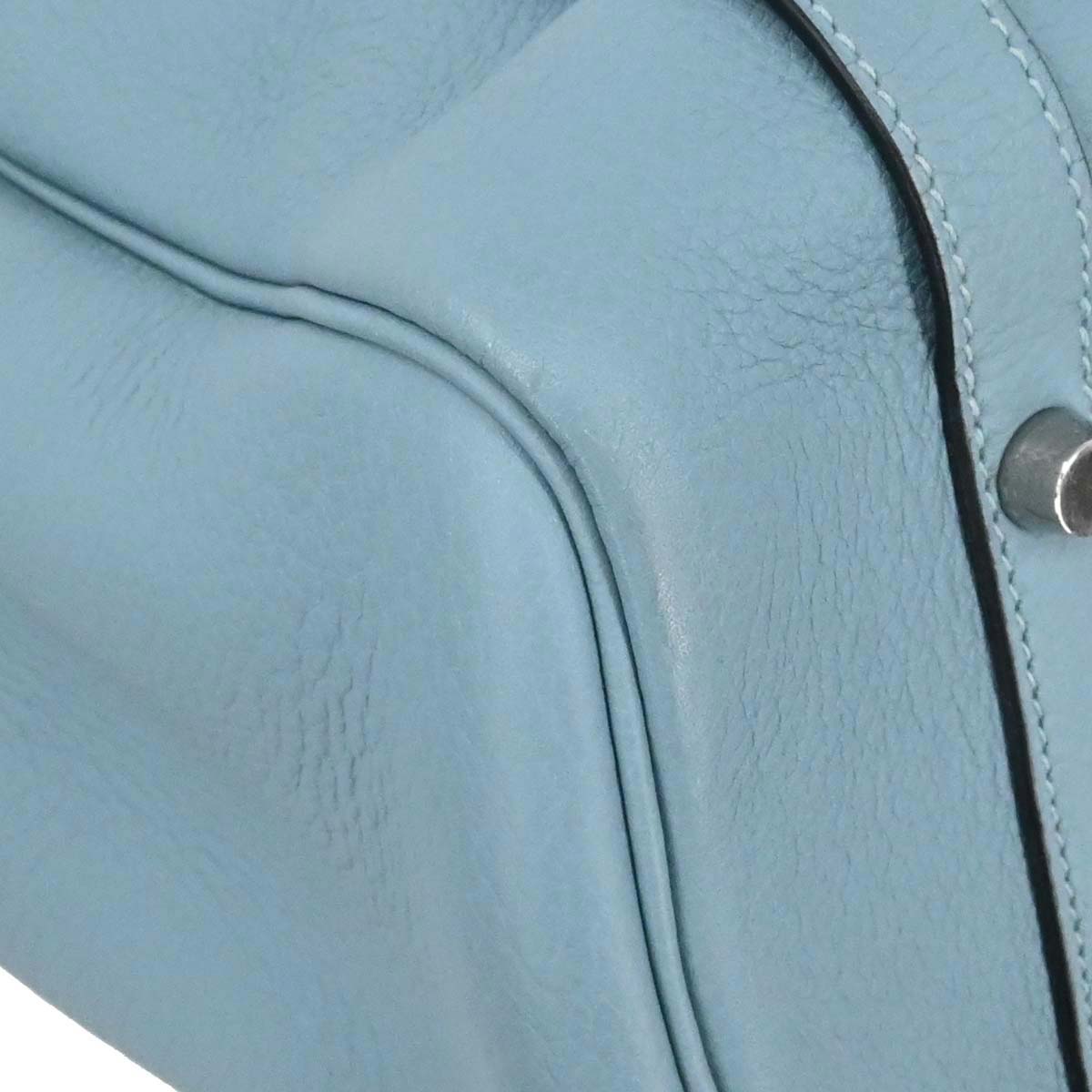 Hermes Ciel Taurillon Clemence Puresangle 31 Handbag