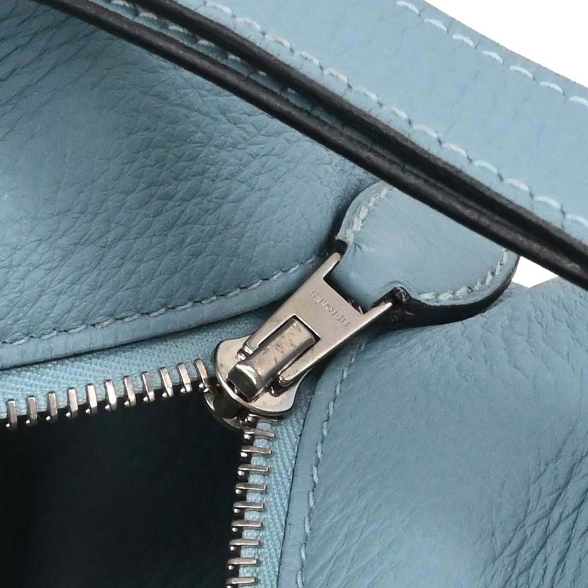 Hermes Ciel Taurillon Clemence Puresangle 31 Handbag