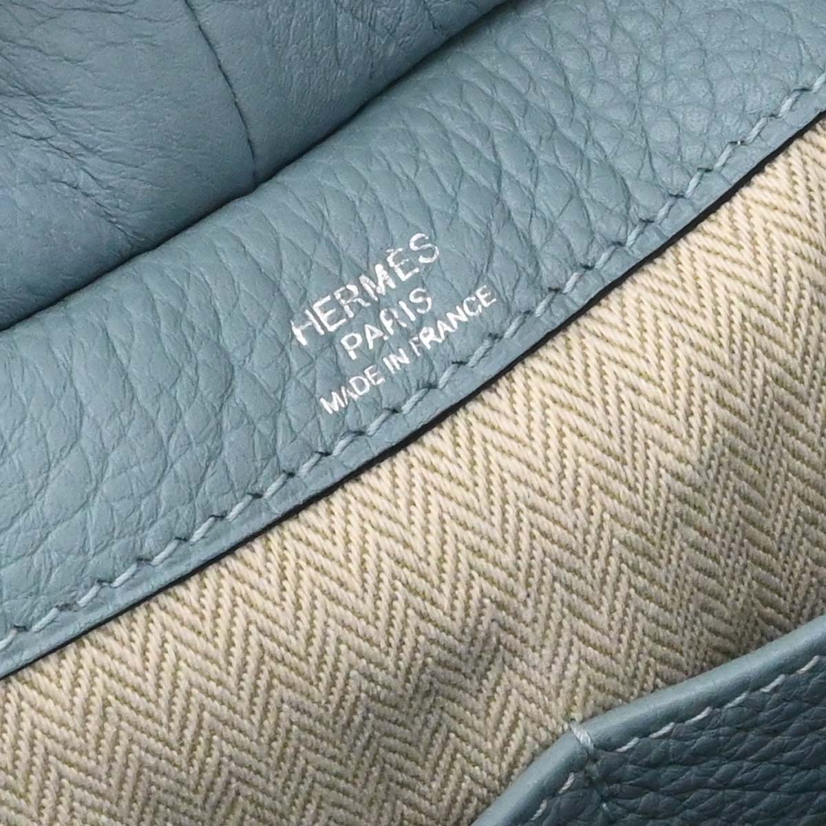 Hermes Ciel Taurillon Clemence Puresangle 31 Handbag