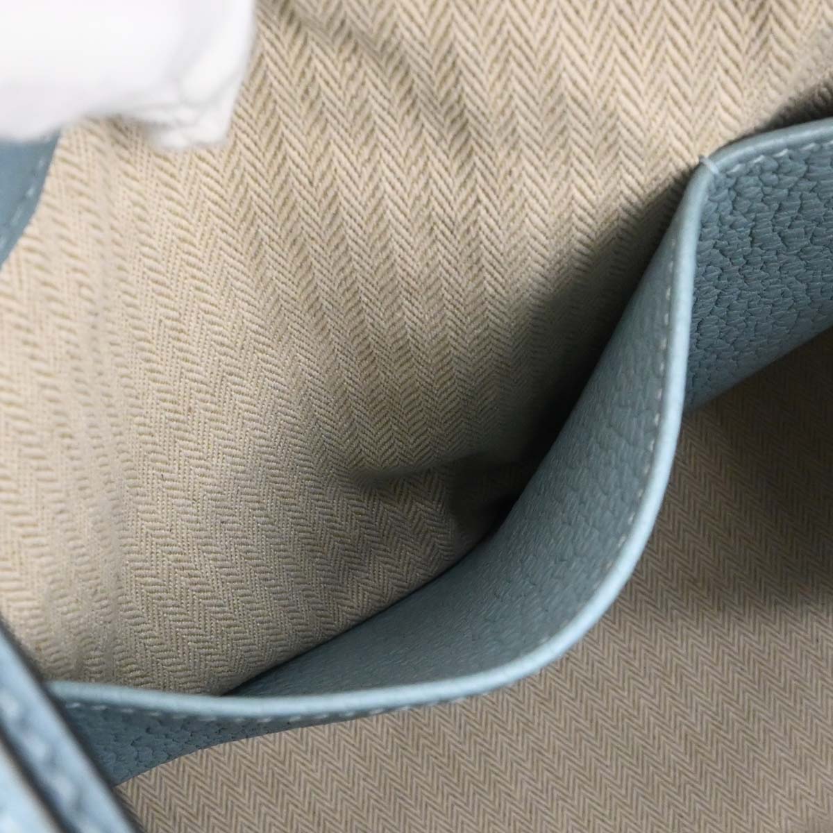 Hermes Ciel Taurillon Clemence Puresangle 31 Handbag