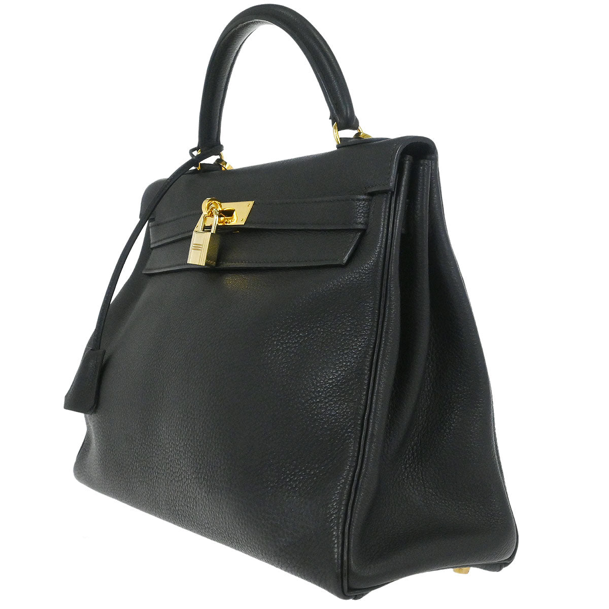 Hermes Black Togo Kelly 32 Retourne 2way Shoulder Handbag