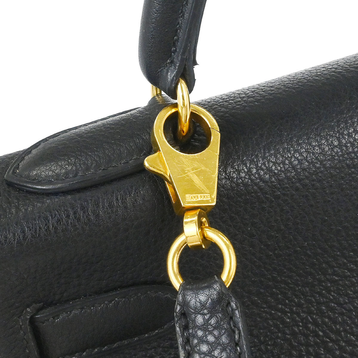 Hermes Black Togo Kelly 32 Retourne 2way Shoulder Handbag