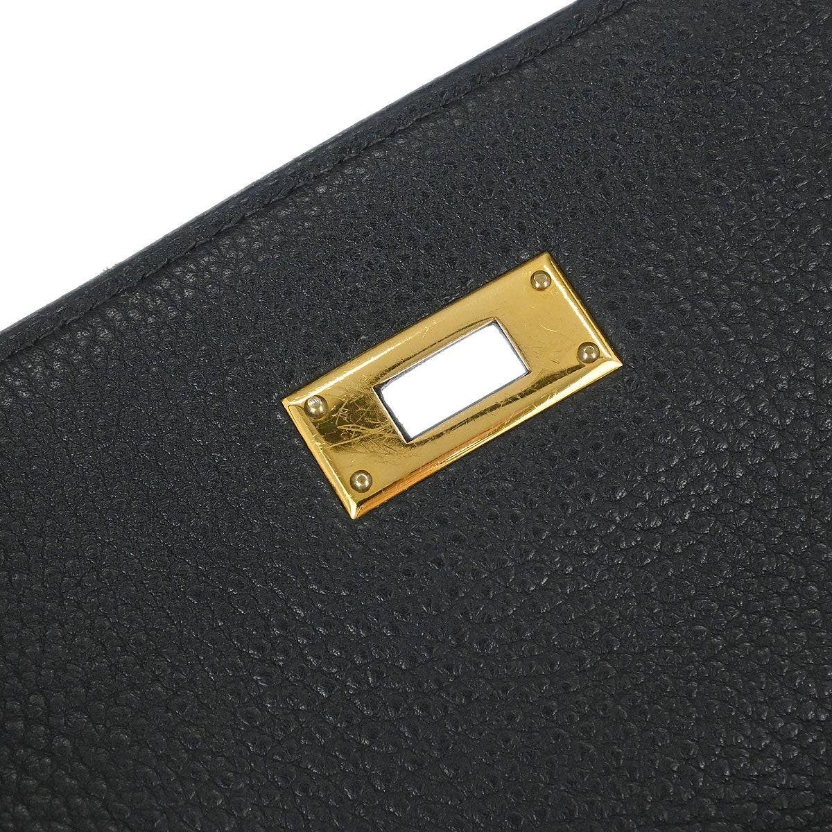 Hermes Black Togo Kelly 32 Retourne 2way Shoulder Handbag