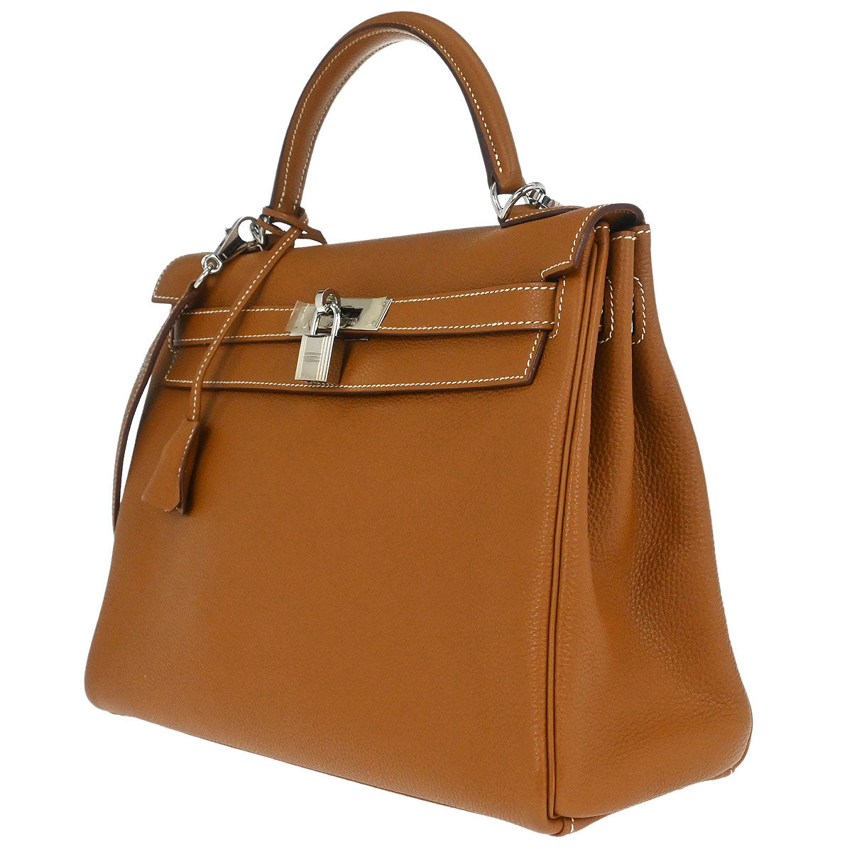 Hermes Gold Togo Kelly 32 Retourne 2way Shoulder Handbag