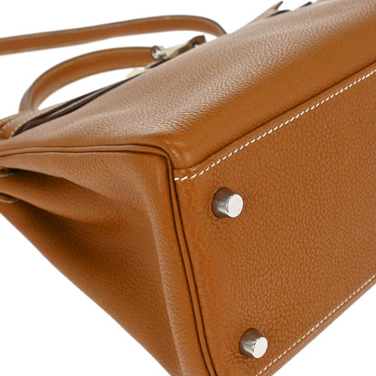 Hermes Gold Togo Kelly 32 Retourne 2way Shoulder Handbag