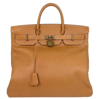 Hermes Natural Ardennes Haut a Courroies 45 Handbag