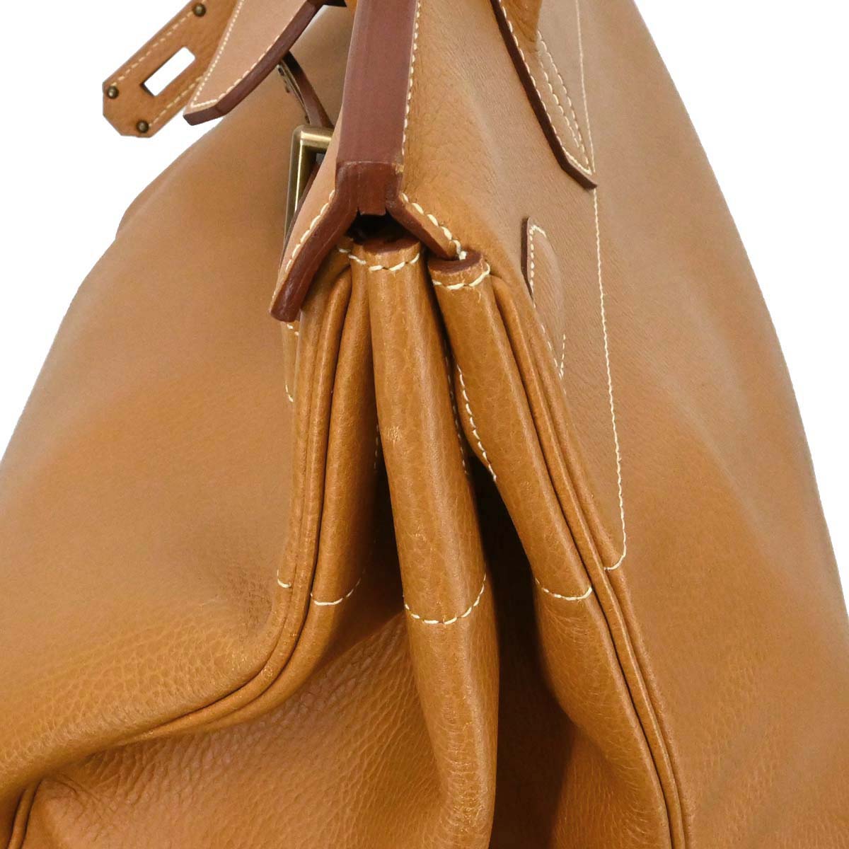 Hermes Natural Ardennes Haut a Courroies 45 Handbag