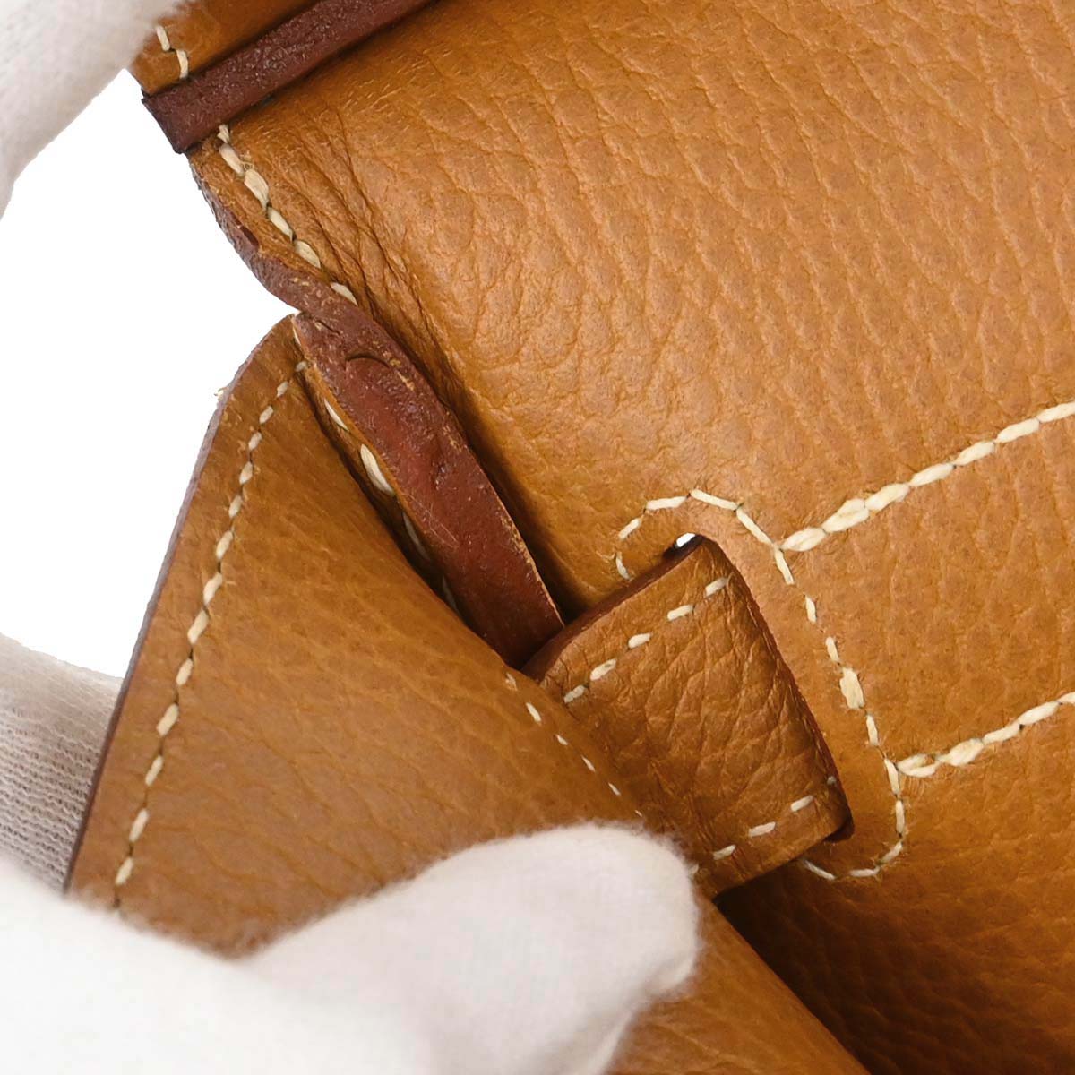 Hermes Natural Ardennes Haut a Courroies 45 Handbag