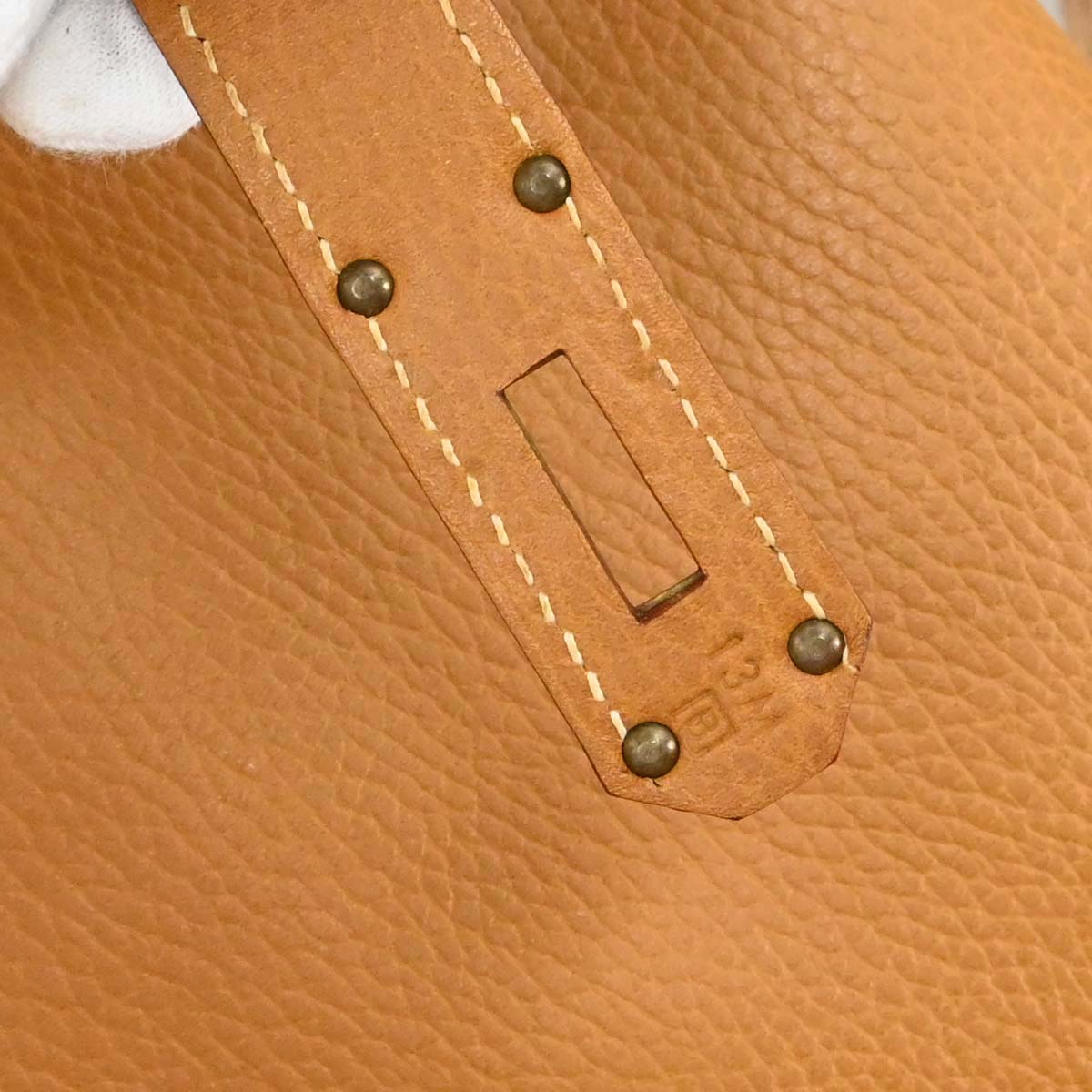 Hermes Natural Ardennes Haut a Courroies 45 Handbag