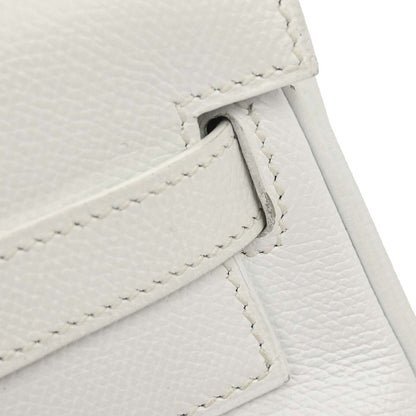 Hermes White Epsom Kelly 35 Retourne 2way Shoulder Handbag