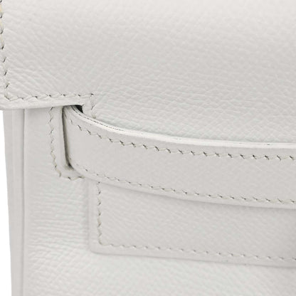 Hermes White Epsom Kelly 35 Retourne 2way Shoulder Handbag