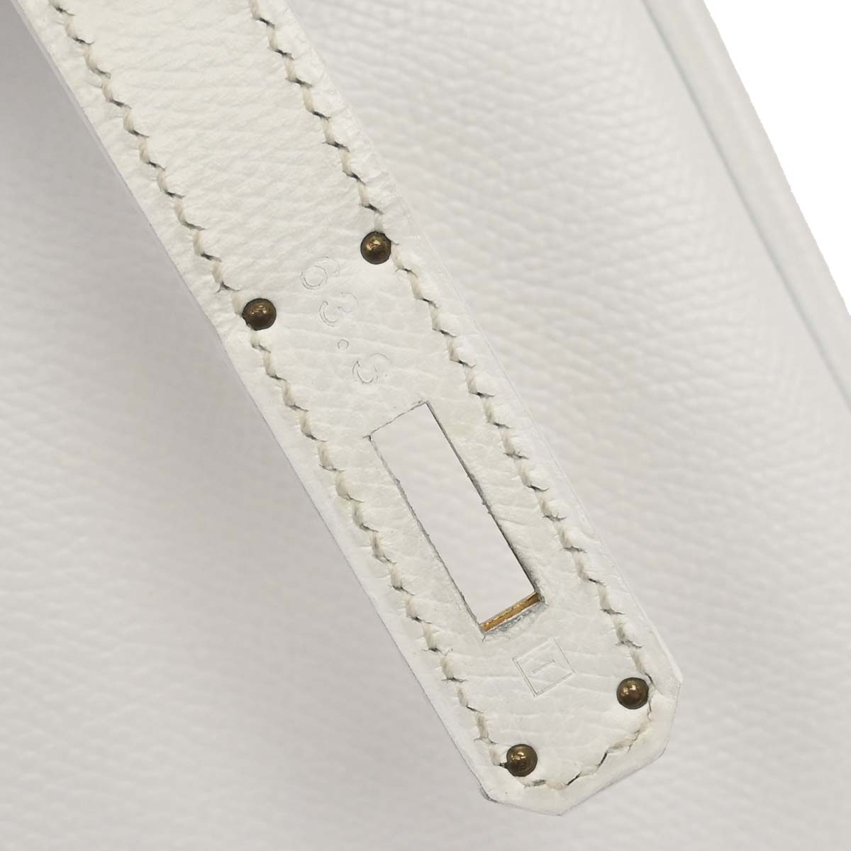 Hermes White Epsom Kelly 35 Retourne 2way Shoulder Handbag