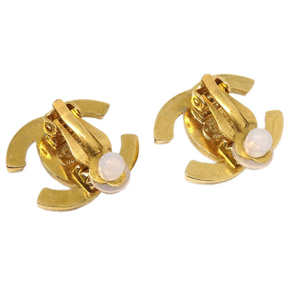 Chanel CC Turnlock Clip-On Earrings Gold Small 96P