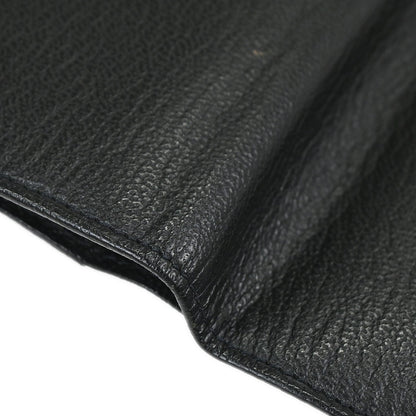 Chanel 1997-1999 Black Calfskin Long Wallet Purse