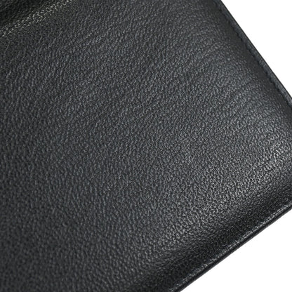 Chanel 1997-1999 Black Calfskin Long Wallet Purse