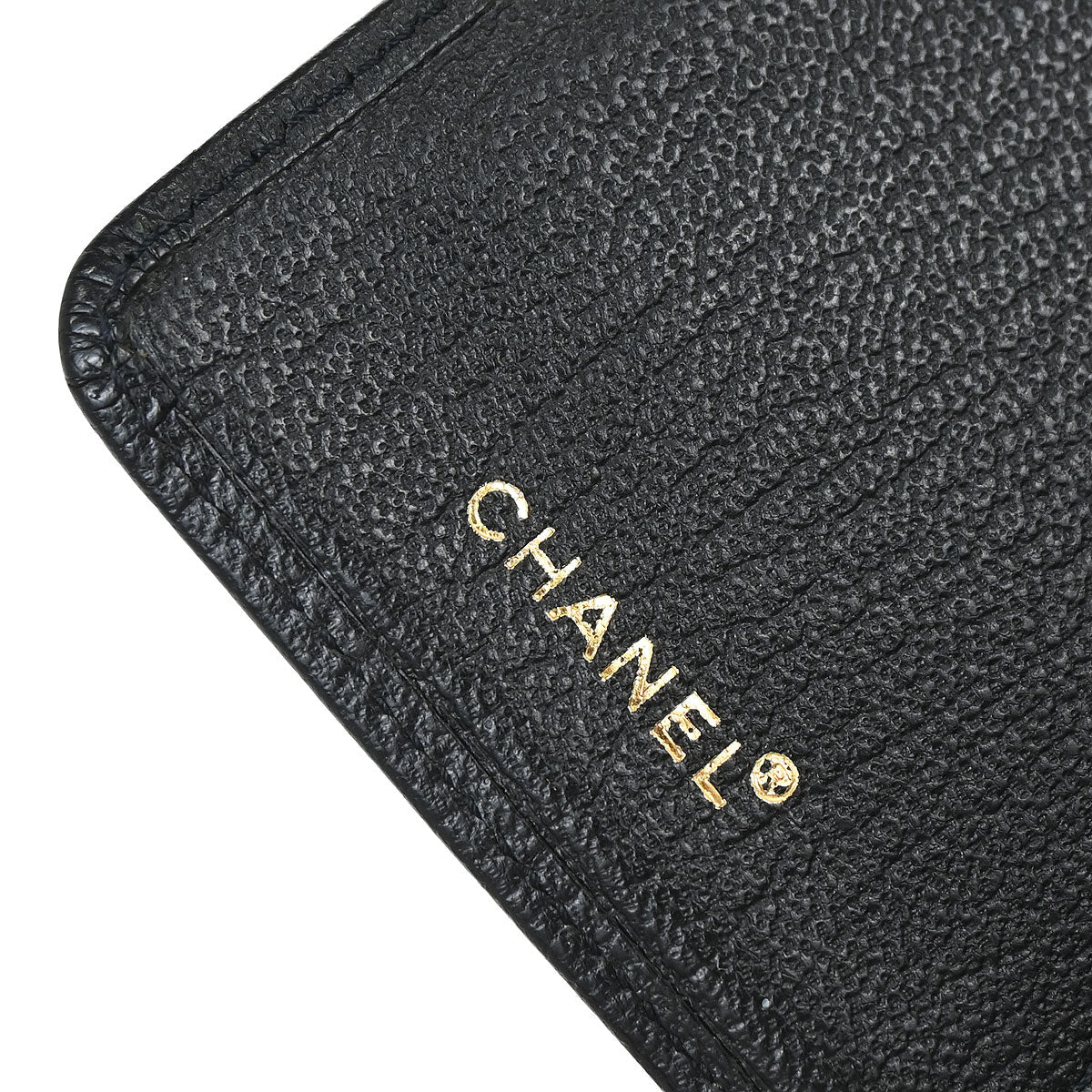 Chanel 1997-1999 Black Calfskin Long Wallet Purse