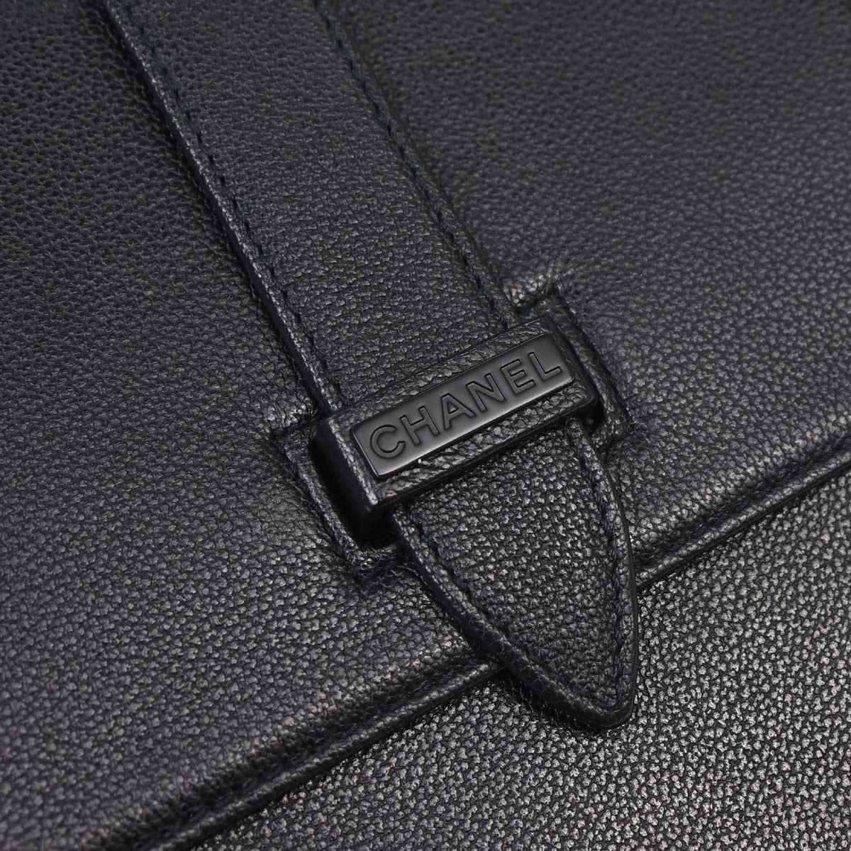 Chanel Black Calfskin 2way Shoulder Handbag