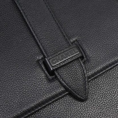 Chanel Black Calfskin 2way Shoulder Handbag