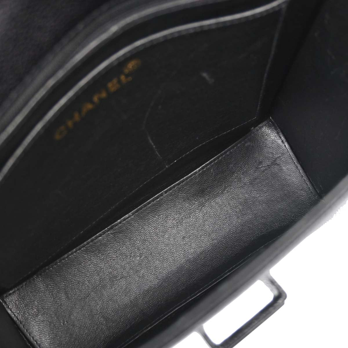 Chanel Black Calfskin 2way Shoulder Handbag