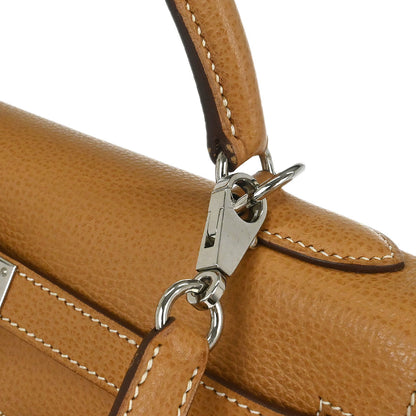 Hermes Natural Vache Liegee Kelly 32 Retourne 2way Shoulder Handbag