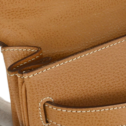 Hermes Natural Vache Liegee Kelly 32 Retourne 2way Shoulder Handbag