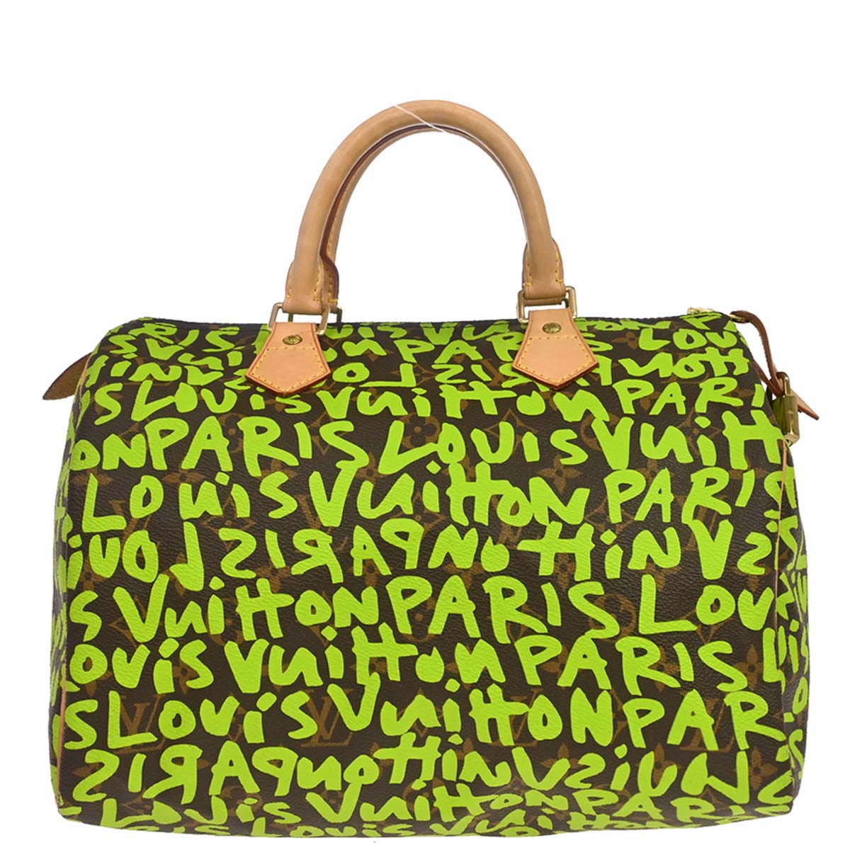 Louis Vuitton Green Monogram Graffiti Speedy 30 Handbag M93706