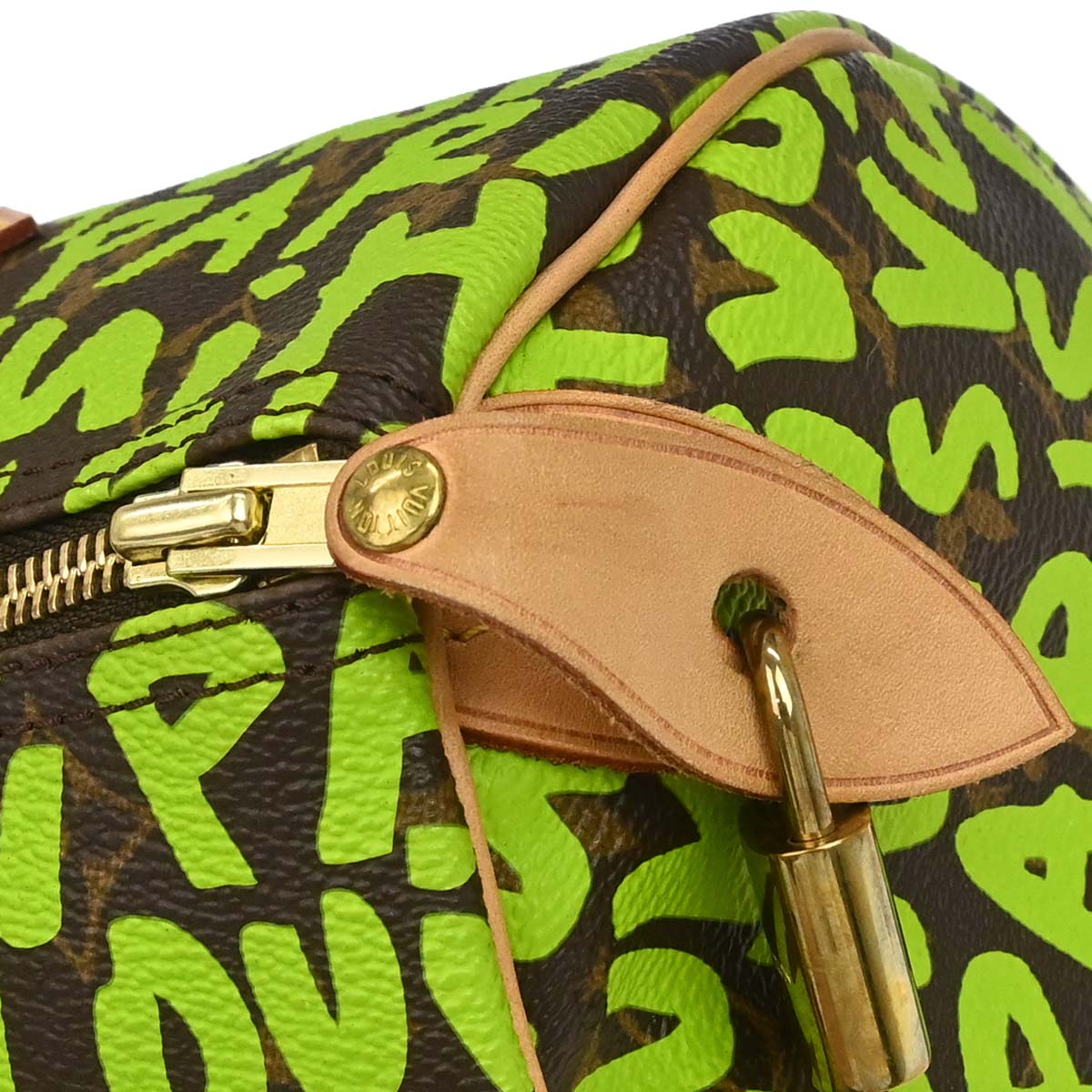 Louis Vuitton Green Monogram Graffiti Speedy 30 Handbag M93706