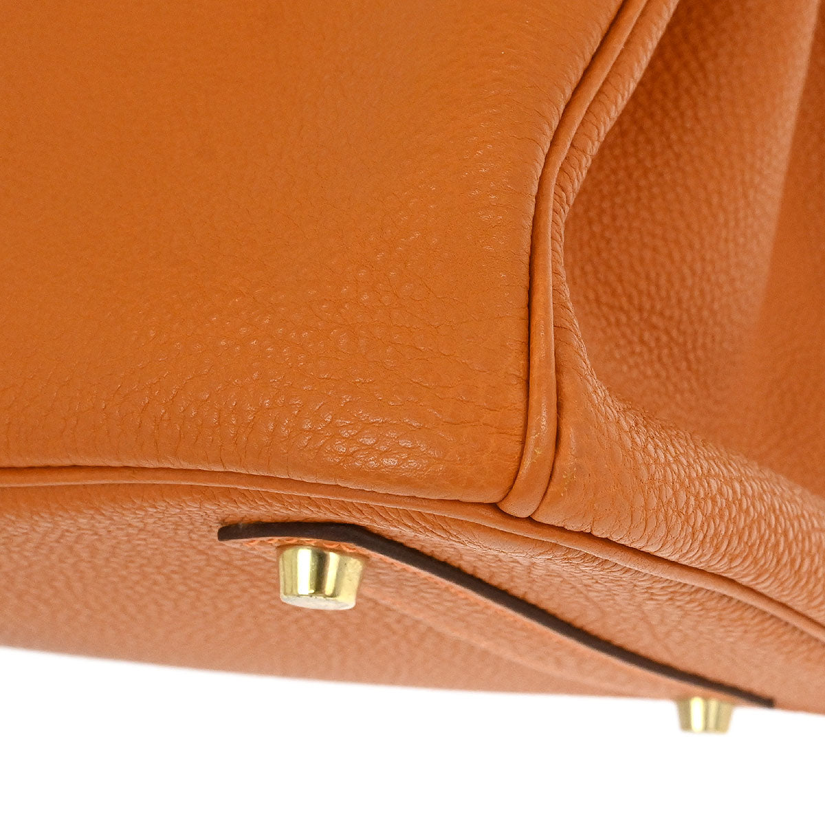 Hermes 2004 Orange Togo Birkin 35 Handbag