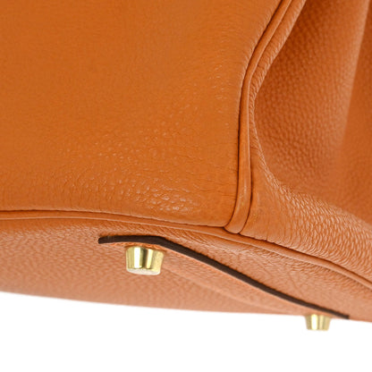 Hermes 2004 Orange Togo Birkin 35 Handbag