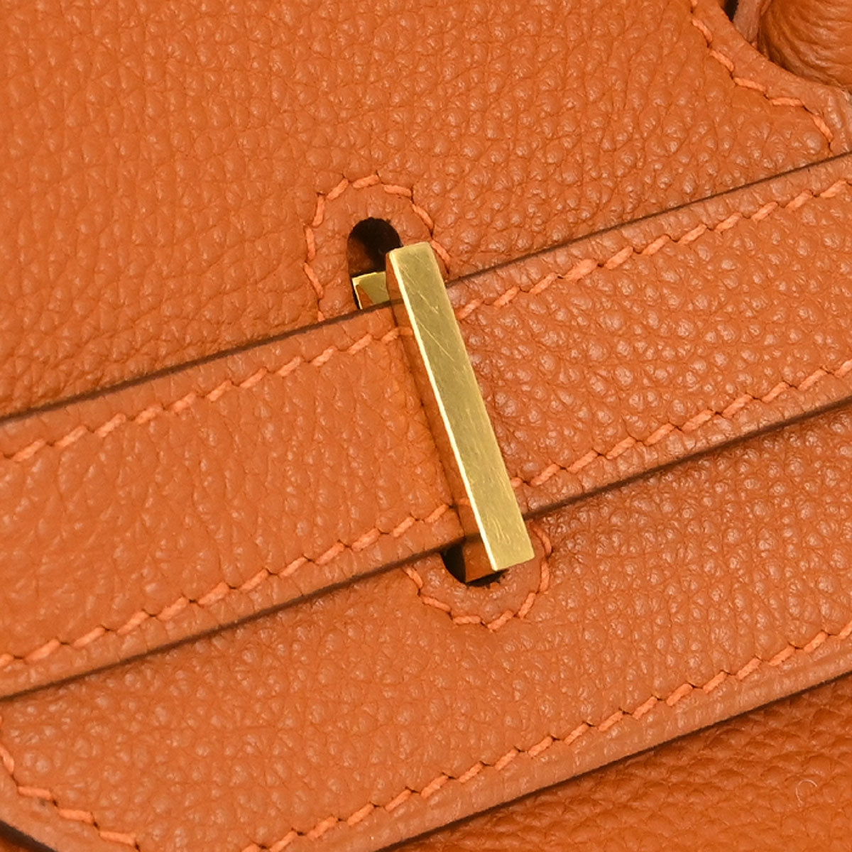 Hermes 2004 Orange Togo Birkin 35 Handbag