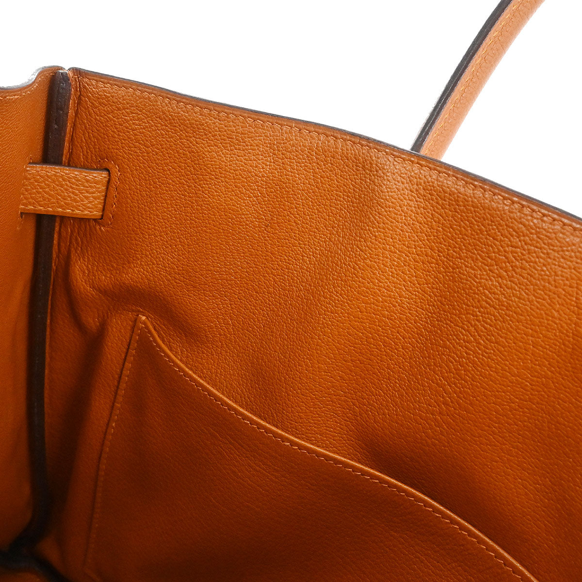 Hermes 2004 Orange Togo Birkin 35 Handbag