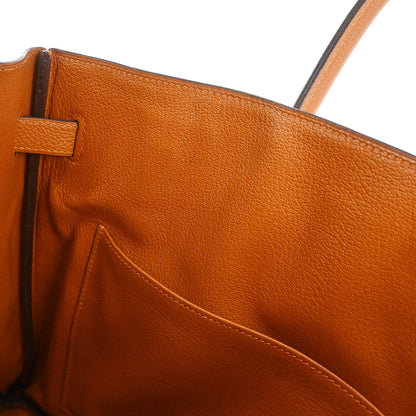 Hermes 2004 Orange Togo Birkin 35 Handbag