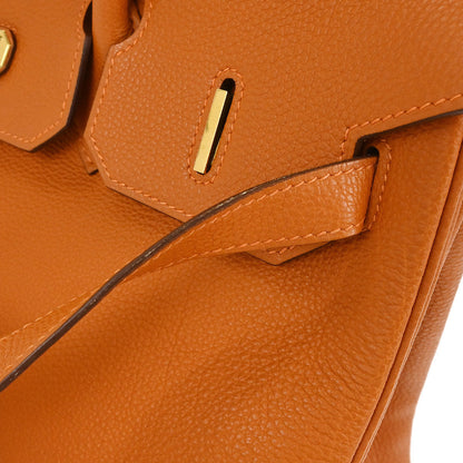 Hermes 2004 Orange Togo Birkin 35 Handbag