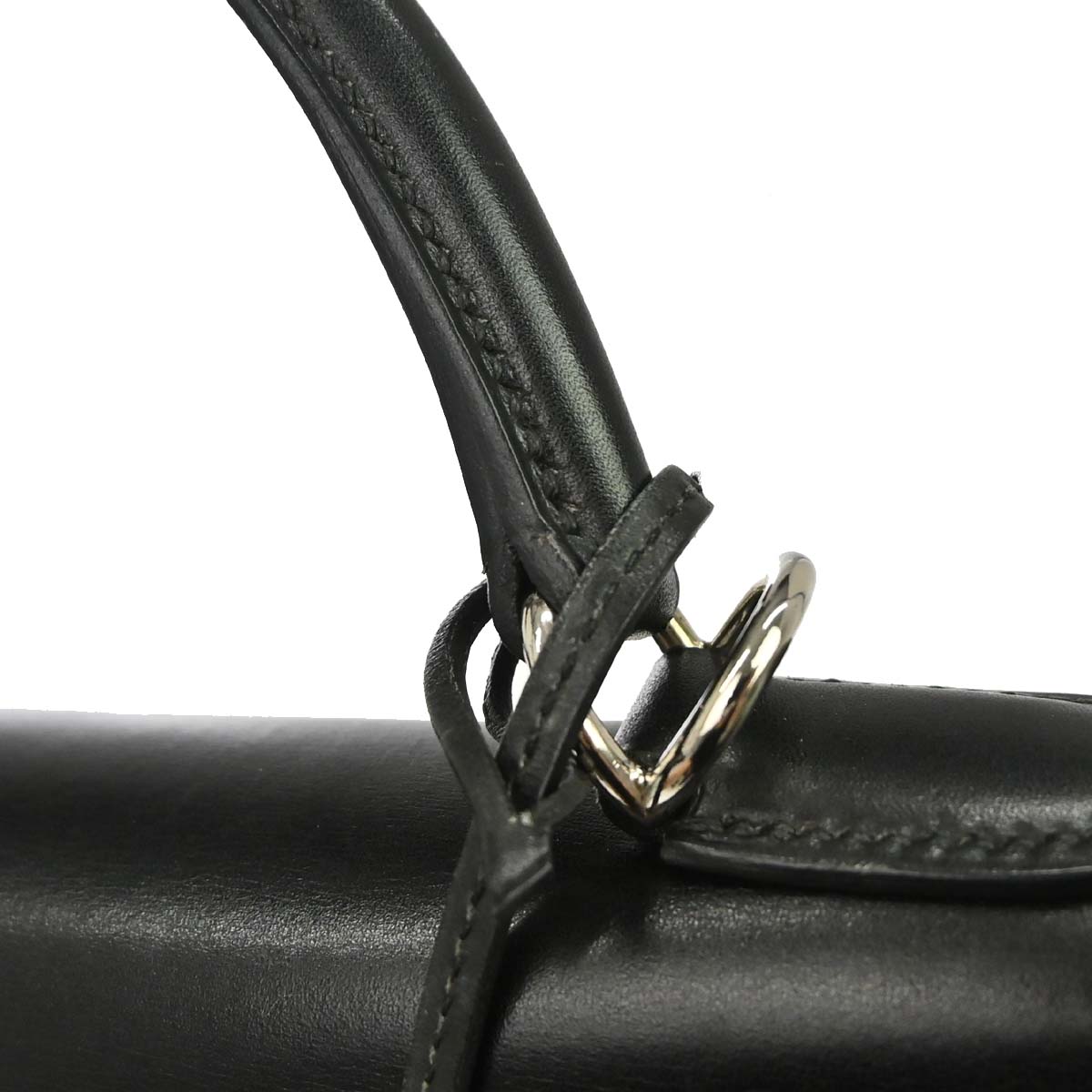 Hermes Black Box Calf Kelly 32 Retourne 2way Shoulder Handbag