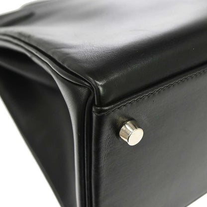 Hermes Black Box Calf Kelly 32 Retourne 2way Shoulder Handbag