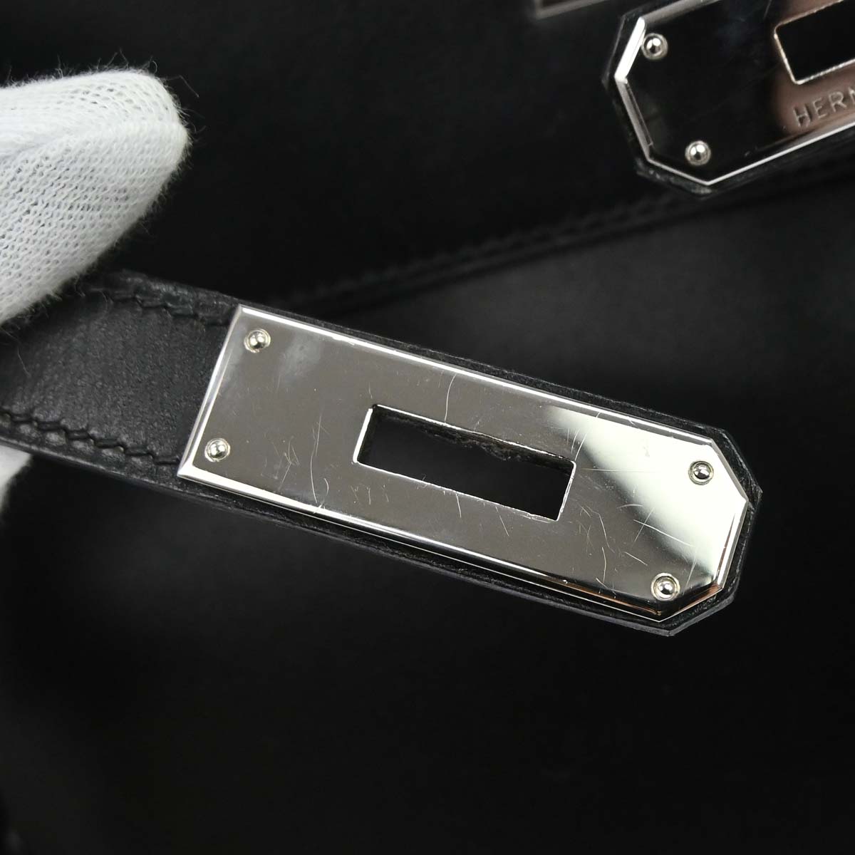 Hermes Black Box Calf Kelly 32 Retourne 2way Shoulder Handbag
